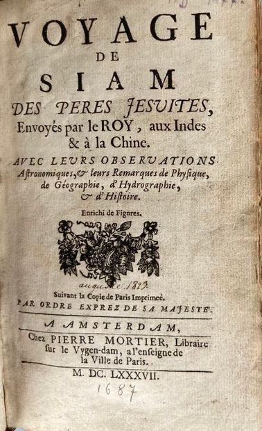 null [TACHARD Guy]. Voyage de Siam des pères jésuites envoyés par le Roy aux Indes...