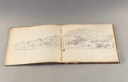 null ALGÉRIE. - Carnets de dessins d'un arpenteur en Afrique du Nord. Algérie, 1867-1869...
