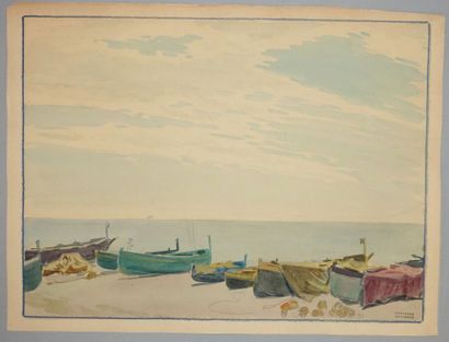 Tony MINARTZ (1870-1944)

Barques

Aquarelle,...