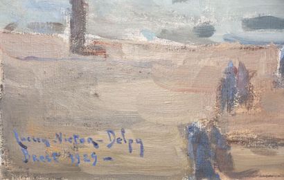 null Lucien-Victor DELPY (1898-1967)

L'arsenal de Brest

Huile sur toile, signée,...