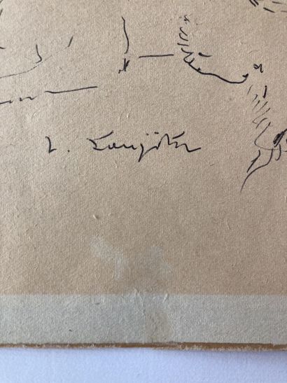 null Léonard Tsuguharu FOUJITA (1886-1968)

Chat assis

Encre noire au stylo bille...