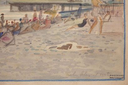 null Tony MINARTZ (1870-1944)

Foule de baigneurs à la jetée de Nice

Aquarelle,...