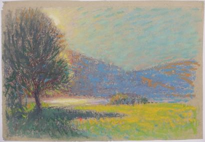 null André SINET (1867-1923)

Paysages alpins 

Ensemble de trois dessins au pastel...