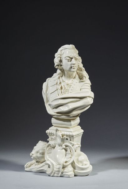 null CHANTILLY

Rare stanniferous soft paste bust representing King Louis XV (1710-1774),...