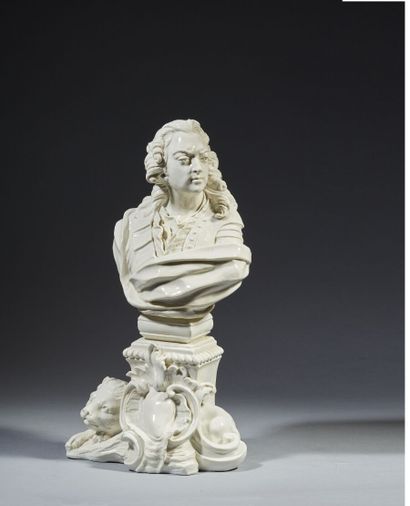 null CHANTILLY

Rare stanniferous soft paste bust representing King Louis XV (1710-1774),...