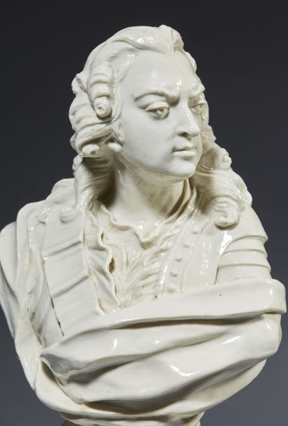 null CHANTILLY

Rare stanniferous soft paste bust representing King Louis XV (1710-1774),...