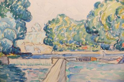 null Paul SIGNAC (1863-1935)

Samois, L'Ecluse

Aquarelle et crayon sur papier, signée,...