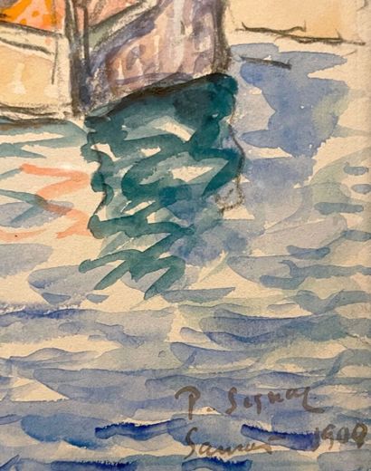 null Paul SIGNAC (1863-1935)

Samois, L'Ecluse

Aquarelle et crayon sur papier, signée,...
