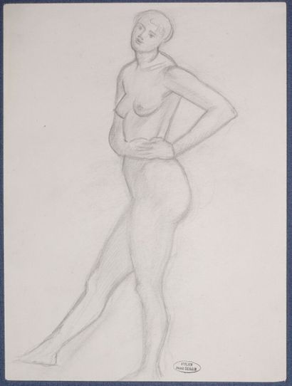 null André DERAIN (1880-1954)

Femme nue debout, les mains sur la hanche

Dessin...