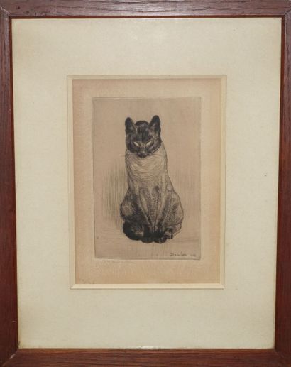 null Théophile-Alexandre STEINLEN (1859-1923)

Petit chat siamois. 1914. Eau-forte...