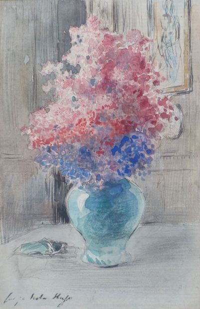 null Georges-Victor HUGO (1868-1925)

Nature morte au bouquet de fleurs 

Aquarelle,...