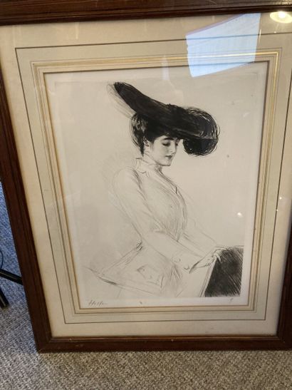 null Paul-César HELLEU (1859-1927)

Femme au grand chapeau, de trois-quarts. Vers...