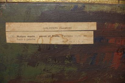 null Suzanne VALADON (1865-1938)

Verres, Citrons et Pommes

Huile sur panneau, signée...