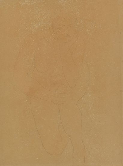null Auguste RODIN (1840-1917)

Femme nue agenouillée, le menton appuyé sur la main...