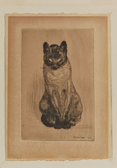 null Théophile-Alexandre STEINLEN (1859-1923)

Petit chat siamois. 1914. Eau-forte...