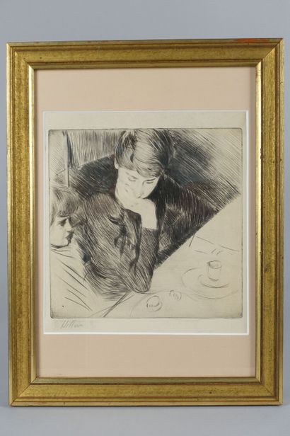 null Paul-César HELLEU (1859-1927)

Femme et enfant (la femme et la fille de l'artiste)....