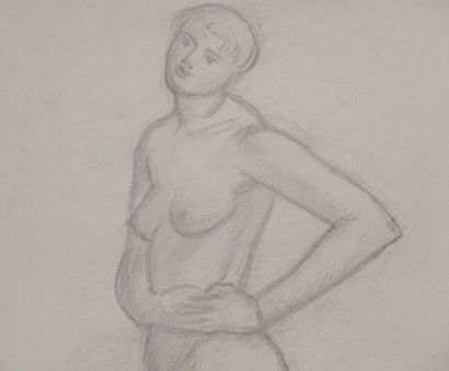 null André DERAIN (1880-1954)

Femme nue debout, les mains sur la hanche

Dessin...