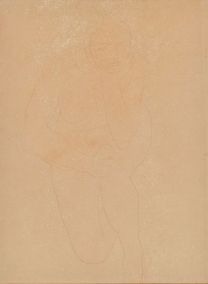 null Auguste RODIN (1840-1917)

Femme nue agenouillée, le menton appuyé sur la main...