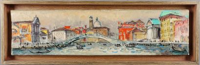 null André HAMBOURG (1909-1999)

L'arrivée à Venise ou le pont des Scalzi

Huile...