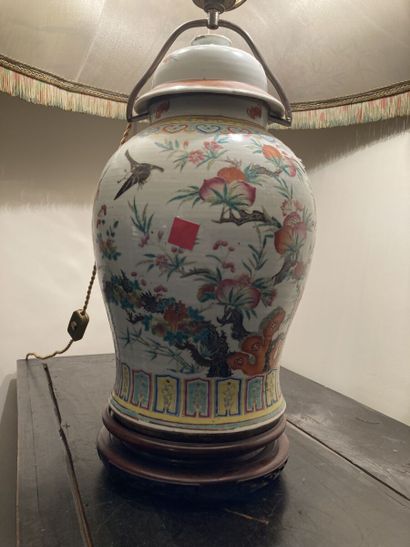 null CHINE

Pot couvert en porcelaine blanche à décor émaillé de fleurs et feuillages

(Monté...