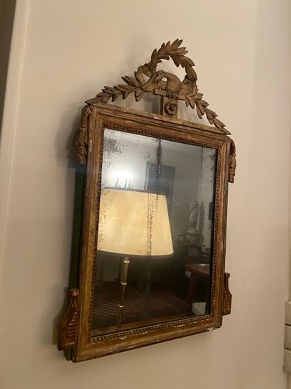 null Miroir à cadre en bois doré à fronton

Fin du XVIIIe siècle

(Parties postérieures.)

Haut....