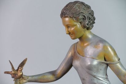 null Ugo CIPRIANI (1887-1960)

Femme aux oiseaux

Sculpture reposant sur un socle...