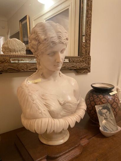 null École française de la fin du XIXe siècle

Buste de femme 

Sculpture en pierre...
