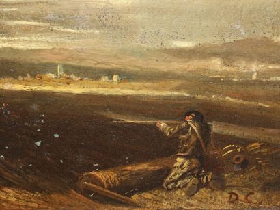 null Attribué à Alexandre-Gabriel DECAMPS (1803-1860)

La Chasse en plaine

Papier...