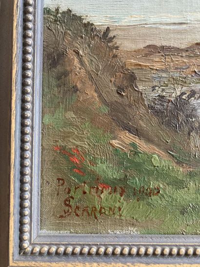 null I SCARONI 

Portrieux, 1900

Huile sur toile signée en bas à gauche, datée et...