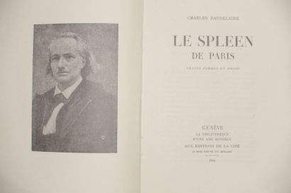 null Charles BAUDELAIRE

Spleen de Paris 

Reliure rouge, cartonnage

(Usures, a...