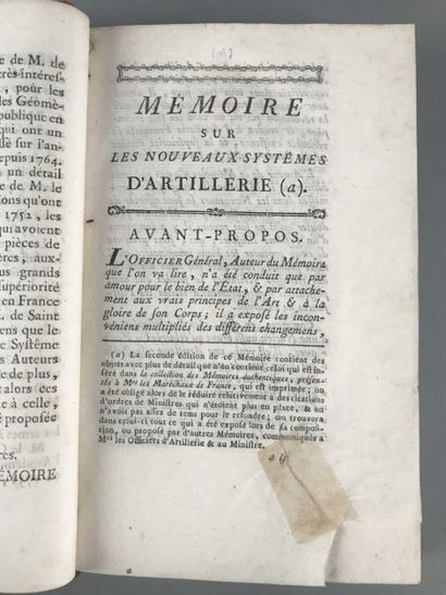 null Mémoire sur les nouveaux systèmes d'artillerie

5 vol.

1779

(Accidents, taches...