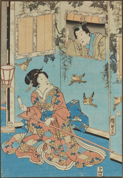 Utagawa Kunisada (1786-1864) 
Quatre oban...
