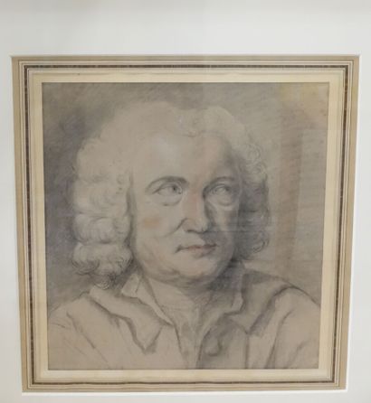 null École française du XVIIIe siècle

Portrait d'homme

Crayon noir, estompe et...