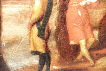 null Suiveur de Dirck Theodor HELMBREKER (1633-1696)

Le pique-nique

Toile

(Griffures.)

Haut....