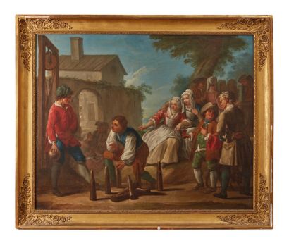 null Attribuée à Jan Antoon GAREMIJN (1712-1799)

Les joueurs de quilles

Toile

Haut....