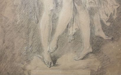 null French school of the 18th century

Two studies after sculptures

Black pencil,...