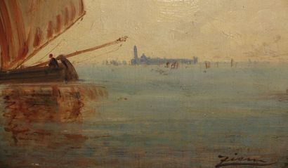 null Félix ZIEM (1821-1911)

Au large de Venise

Toile, signée en bas à droite ZIEM

(Petit...