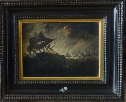 null Ambroise-Louis GARNERAY (1783-1857)

Marine par gros temps 

Toile 

Signée...
