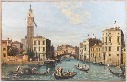 null In the taste of CANALETTO

Views of Venice

Pair of paintings

(Old restorations.)

Height...