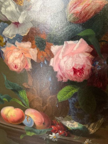 null Alexis DEYBEQUIE*** - École belge (?) vers 1880

Bouquets de fleurs et fruits...