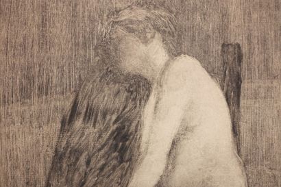 null Attributed to Edgar DEGAS (1834-1917)

Bather

Monotype, annotated on the reverse...