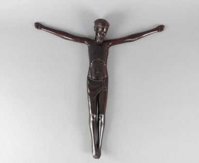 null AFRIQUE 

Christ en bois sculpté

Bras amovibles

Haut. : 51 cm ; Larg. : 49,5...
