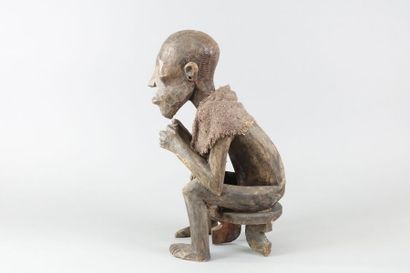 null AFRIQUE

Homme accroupi 

Sculpture en bois et textile