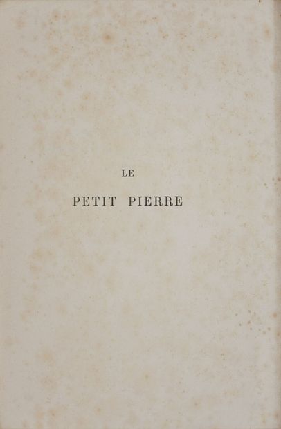 null Anatole France

Le Petit Pierre

Livre broché

(Accidents.)