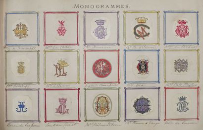 null Collection de monogrammes contenue dans trois albums :

Familles d'Harcourt,...