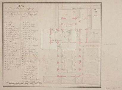 null Plan de l'Église de Port-Royal des Champs, vers 1838

Encre et aquarelle 

(Rousseurs...