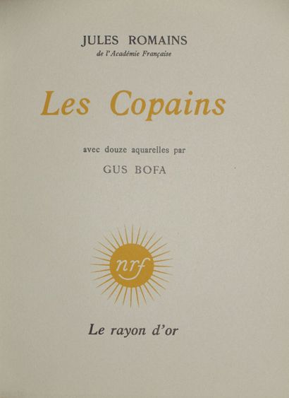 null Jules ROMAINS

Les Copains

Illustrations de Gus Bofa

Éditions les Rayons d'Or



Pierre...