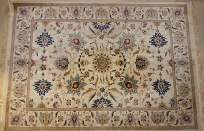 null Tapis mécanique Hereke (chaîne, trame et velours en laine), Ouest de la Turquie,...