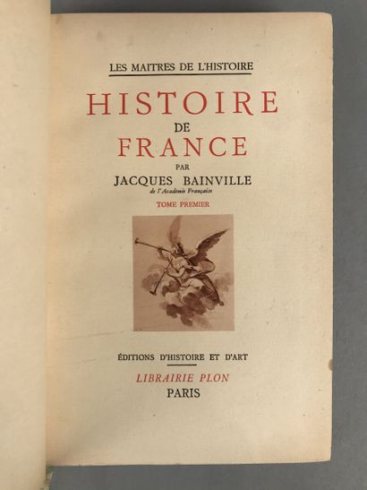 null J. Bainville 

The History of France

Éd. d'Histoire et d'art, Paris, 1937

(Accidents,...