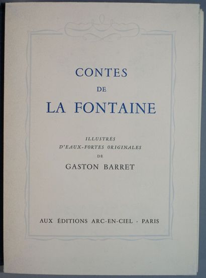 null Contes de la Fontaine

Eaux-fortes originales de Gaston Barret

Édition Arc...